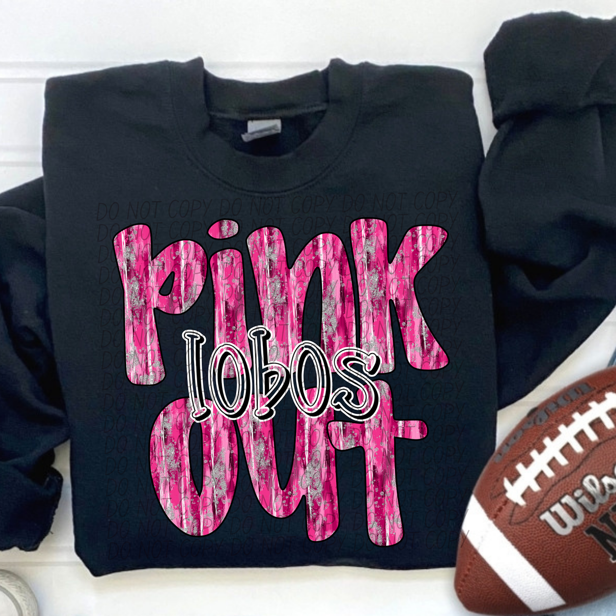 Pink Out Lobos (CITY) 54428 DTF transfer