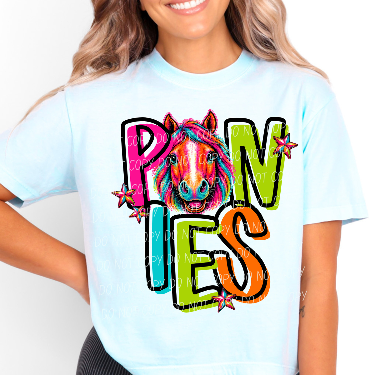 Ponies Friday night neon (City) DTF Transfer