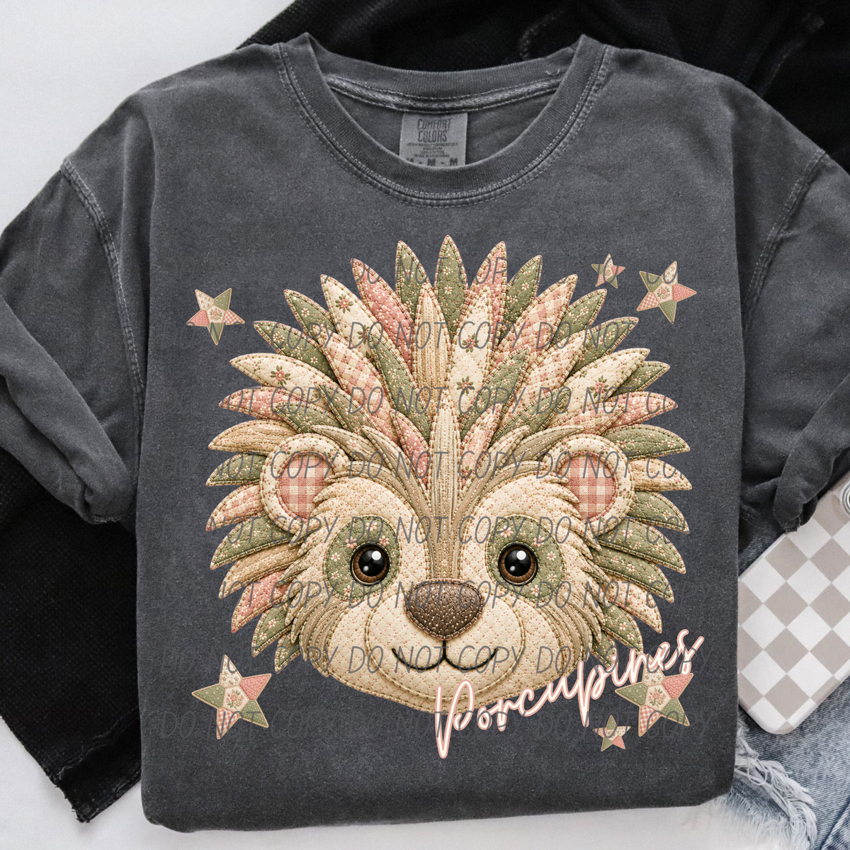 Porcupines meemaw mascot (City) DTF Transfer