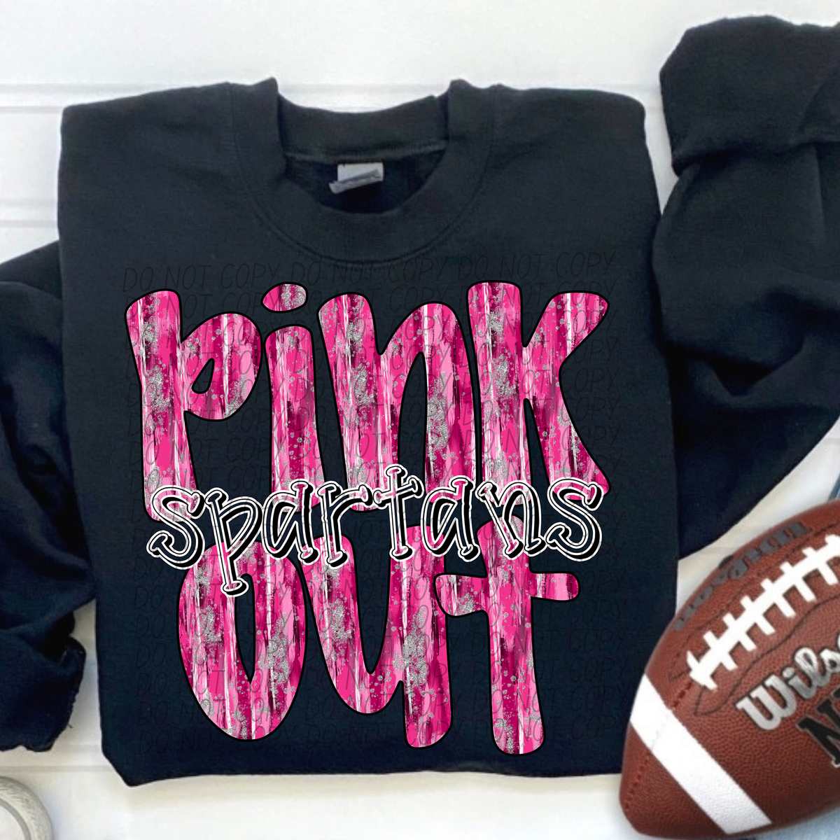 Pink Out Spartans (CITY) 54449 DTF transfer