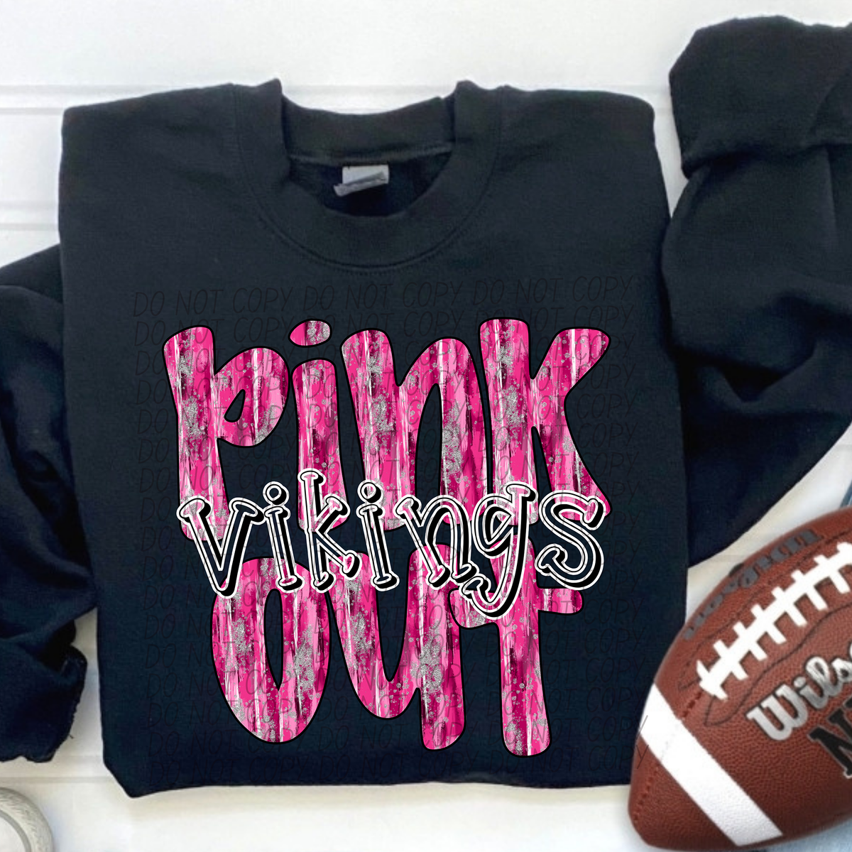 Pink Out Vikings (CITY) 54457 DTF transfer