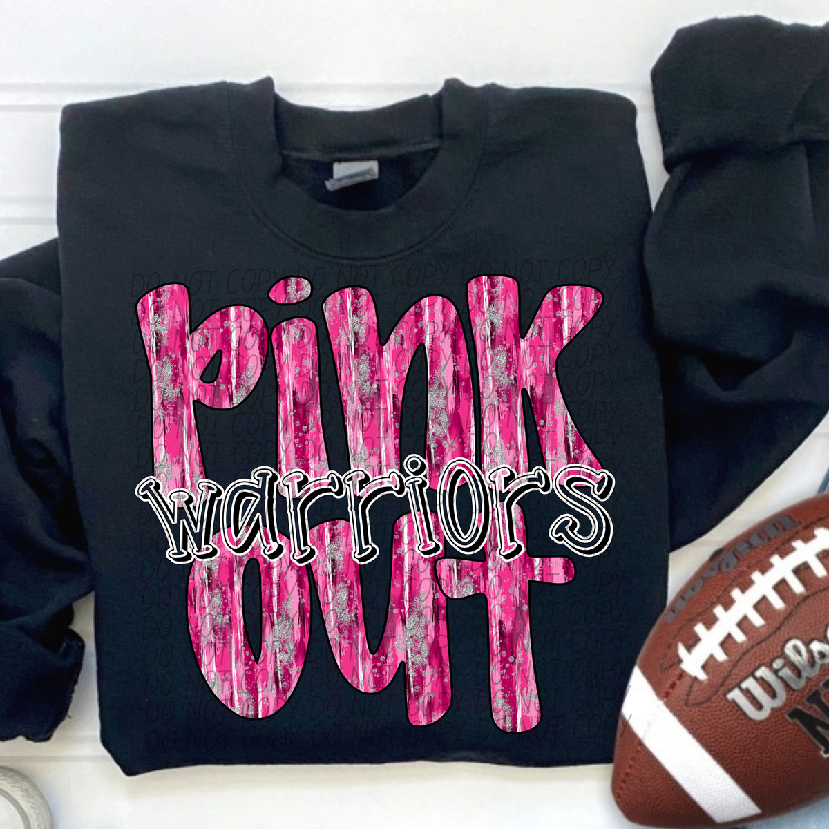Pink Out Warriors (CITY) 54459 DTF transfer