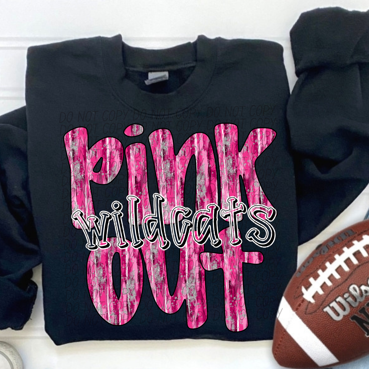 Pink Out Wildcats (CITY) 54461 DTF transfer