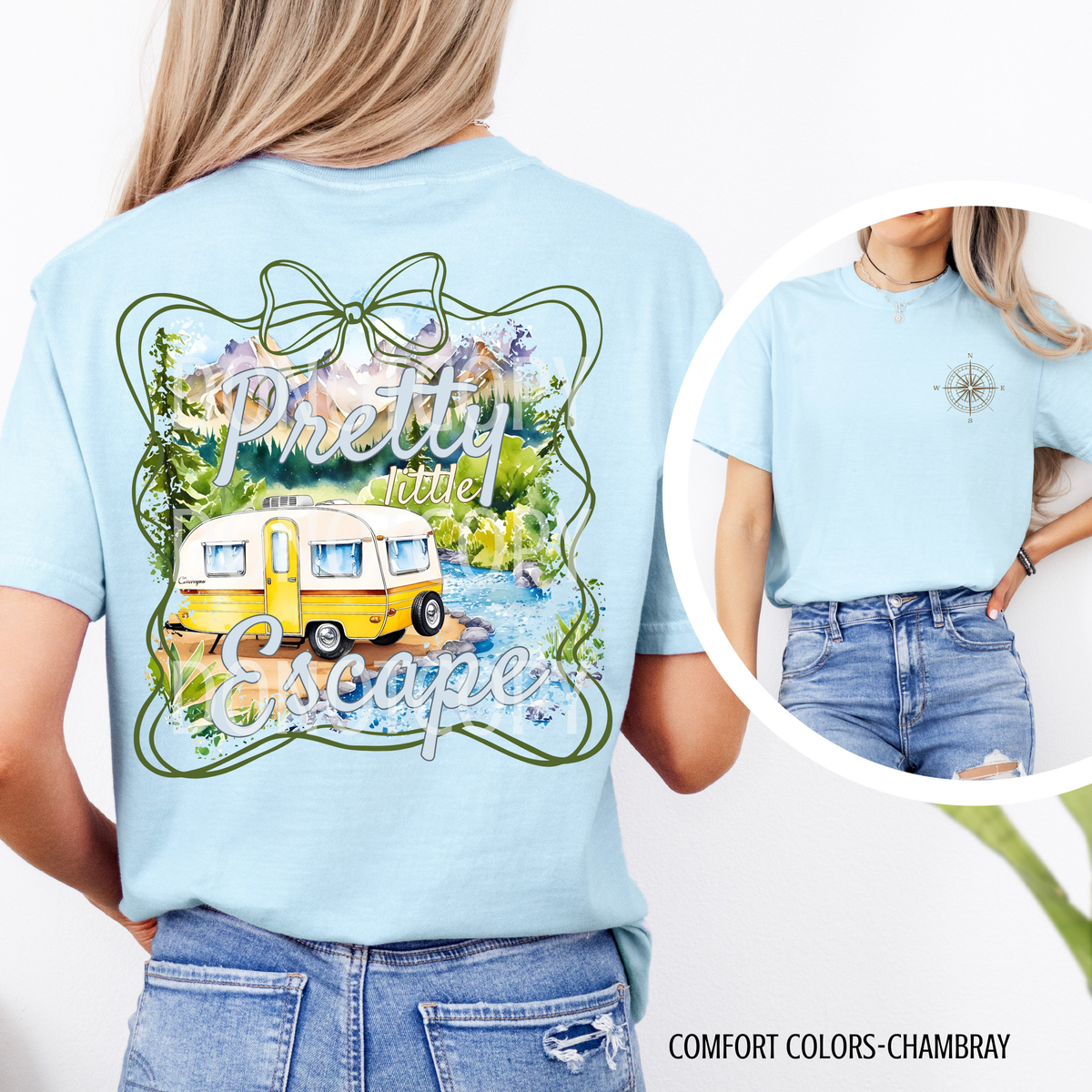 Pretty little escape camper BACK (CSG) 105071 DTF transfer