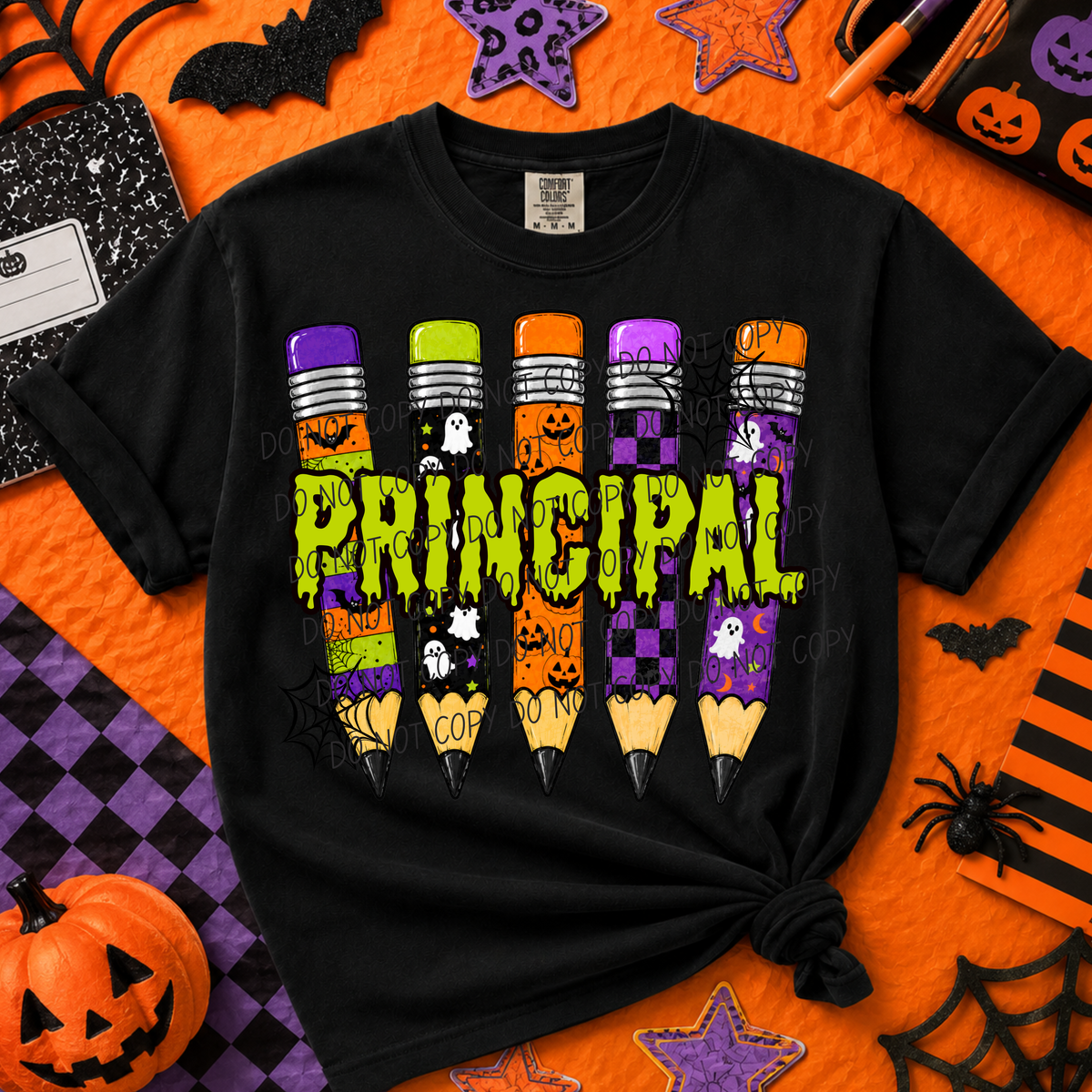 Principal-Halloween Pencils (CITY) DTF Transfer