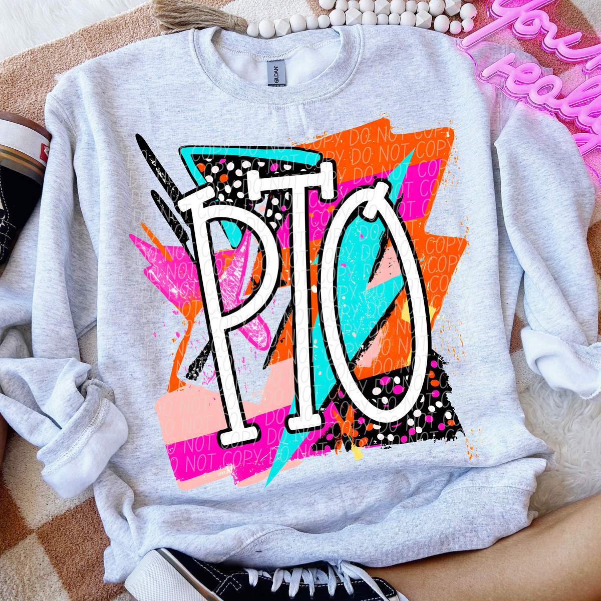 PTO Bright Retro (CITY) DTF transfer