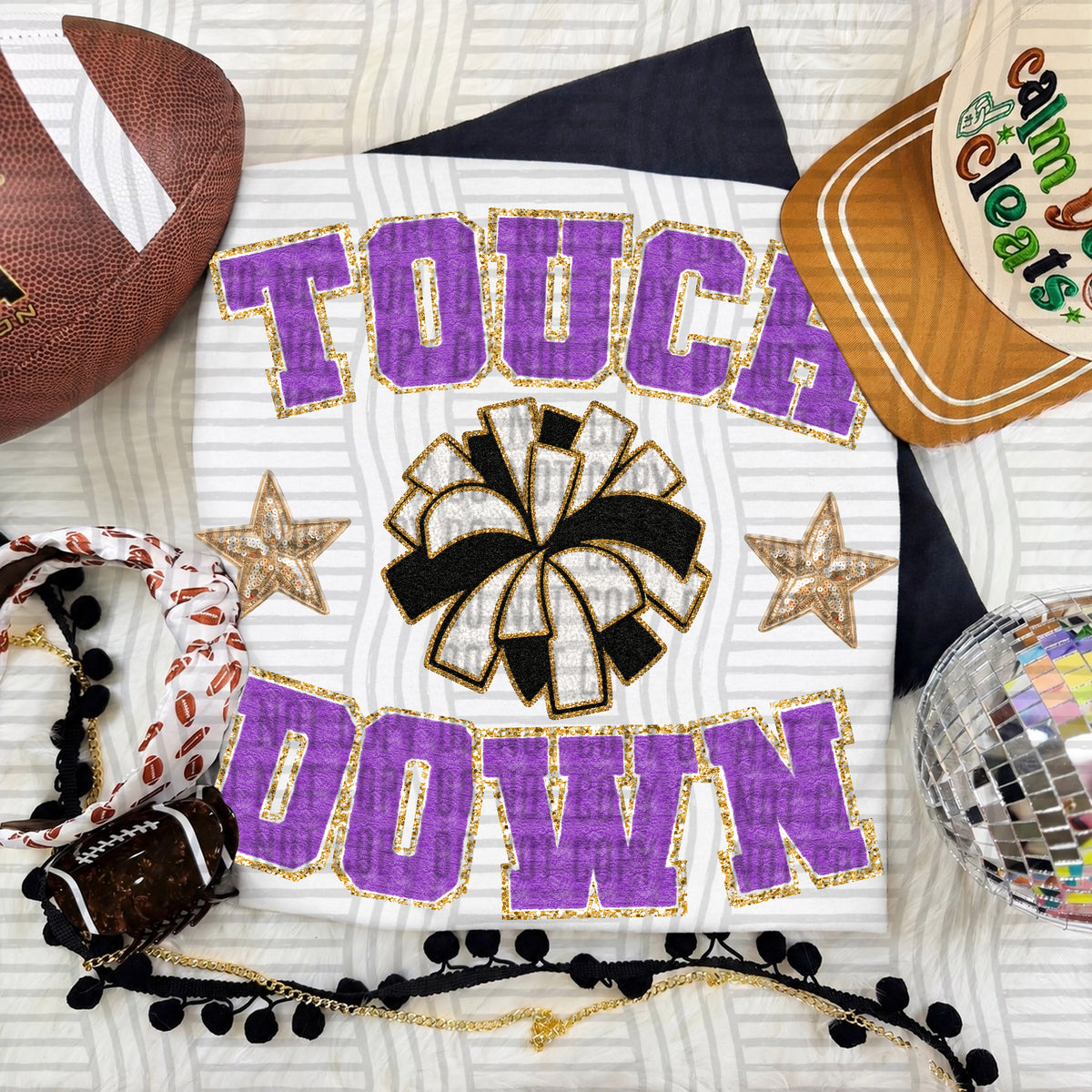 Purple -Touch Down POM (Caplinger) DTF Transfer