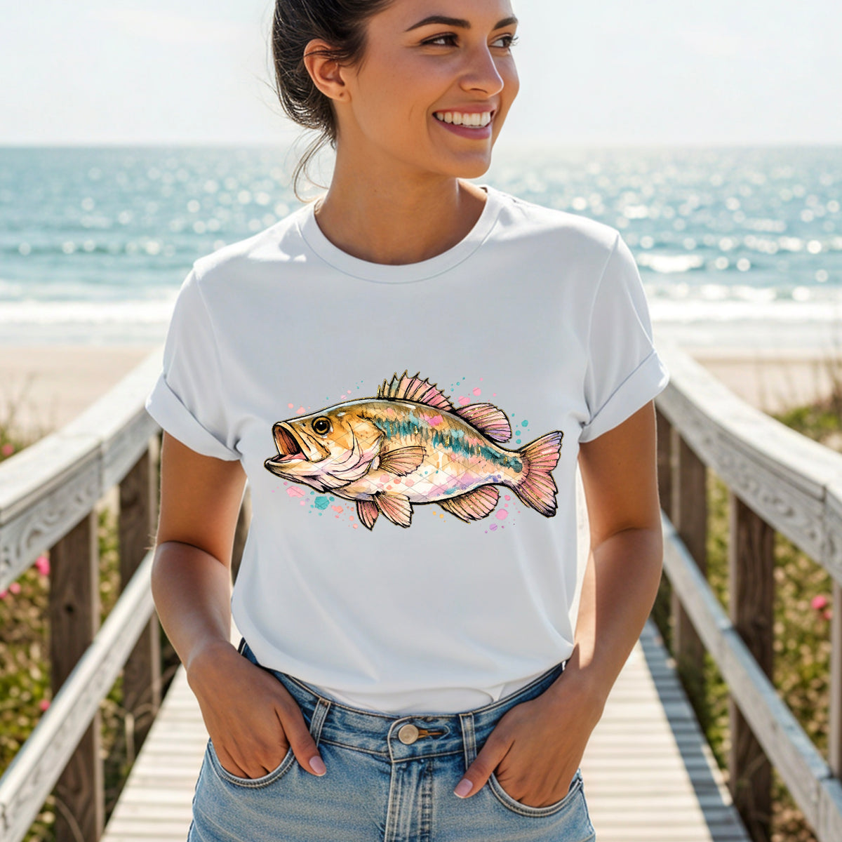 Painterly fish (SDD) DTF transfer