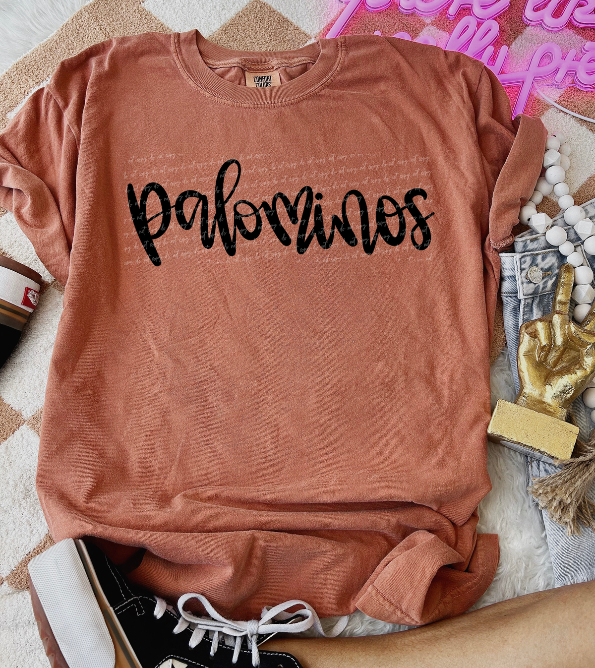 Palominos Hand Lettered 54118 DTF transfer