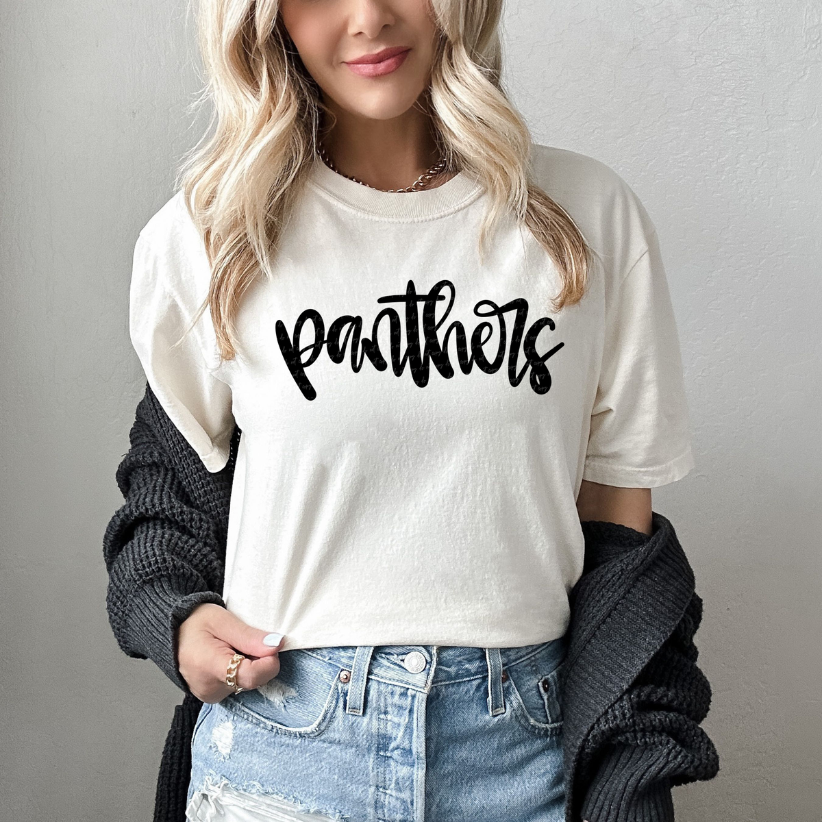 Panthers Hand Lettered 54119 DTF transfer