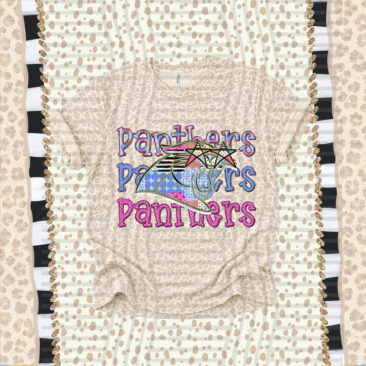 Panthers-Dolly Doodle Print (Caplinger) DTF Transfer