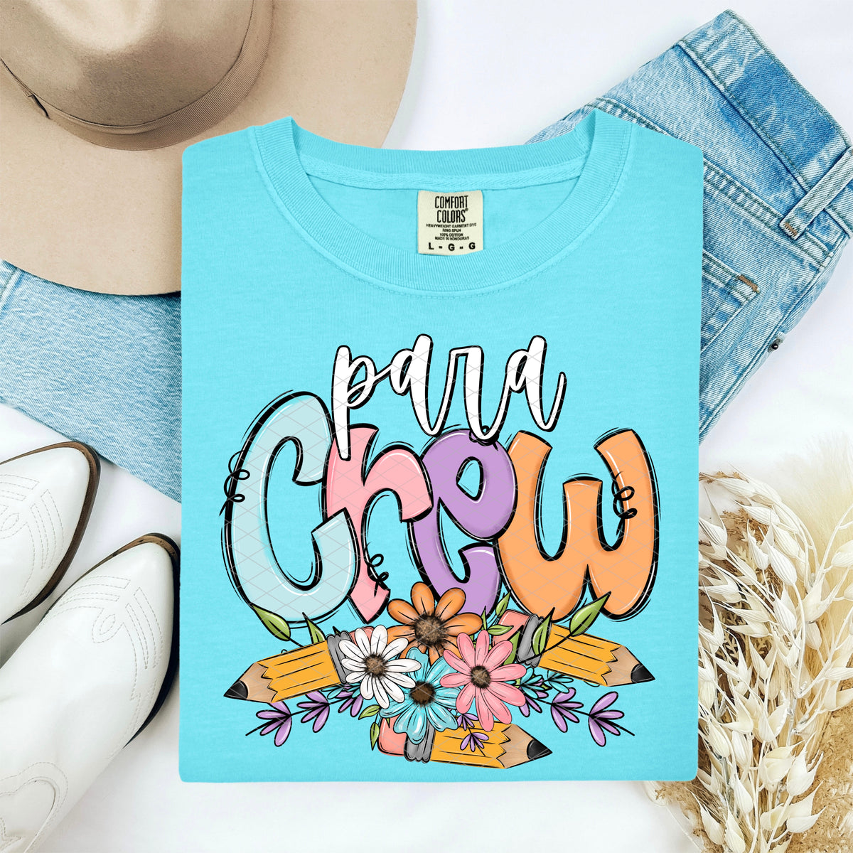 Para crew floral (SDD) DTF Transfer