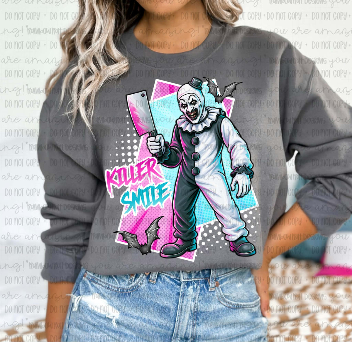 Killer smile pastel Art (RRD) DTF Transfer
