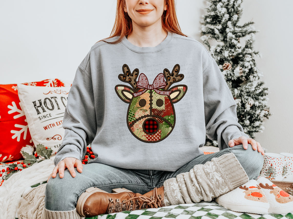 Rudolph Patchwork 117349 DTF TRANSFER