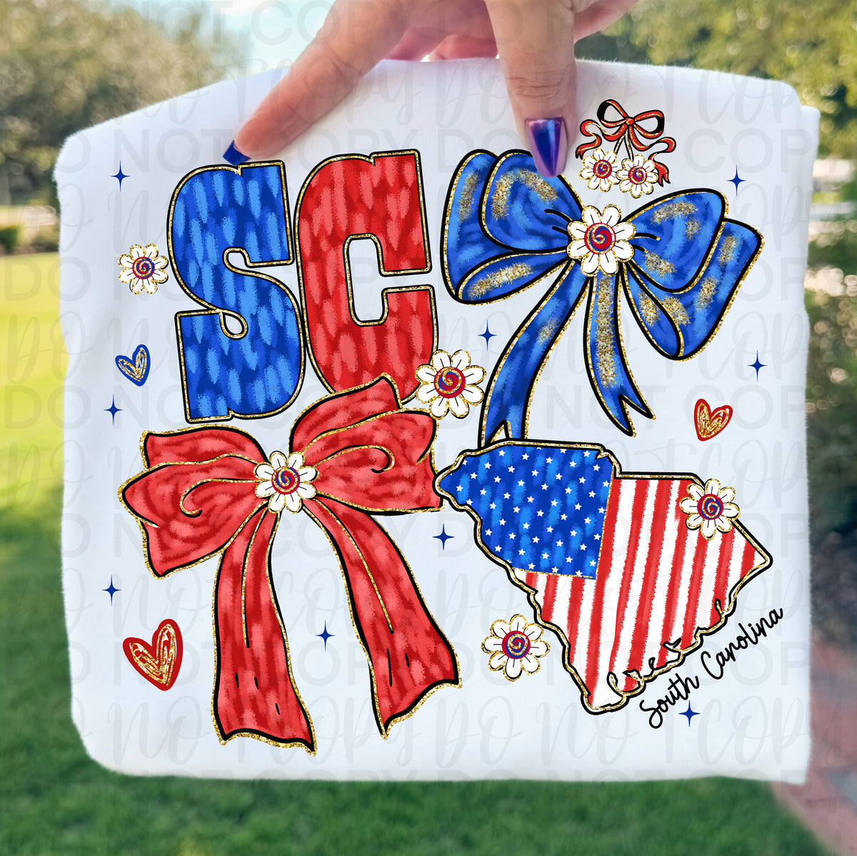 Patriotic South Carolina (UAC) DTF Transfer
