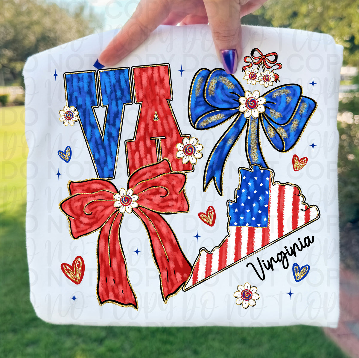 Patriotic Virginia (UAC) DTF Transfer