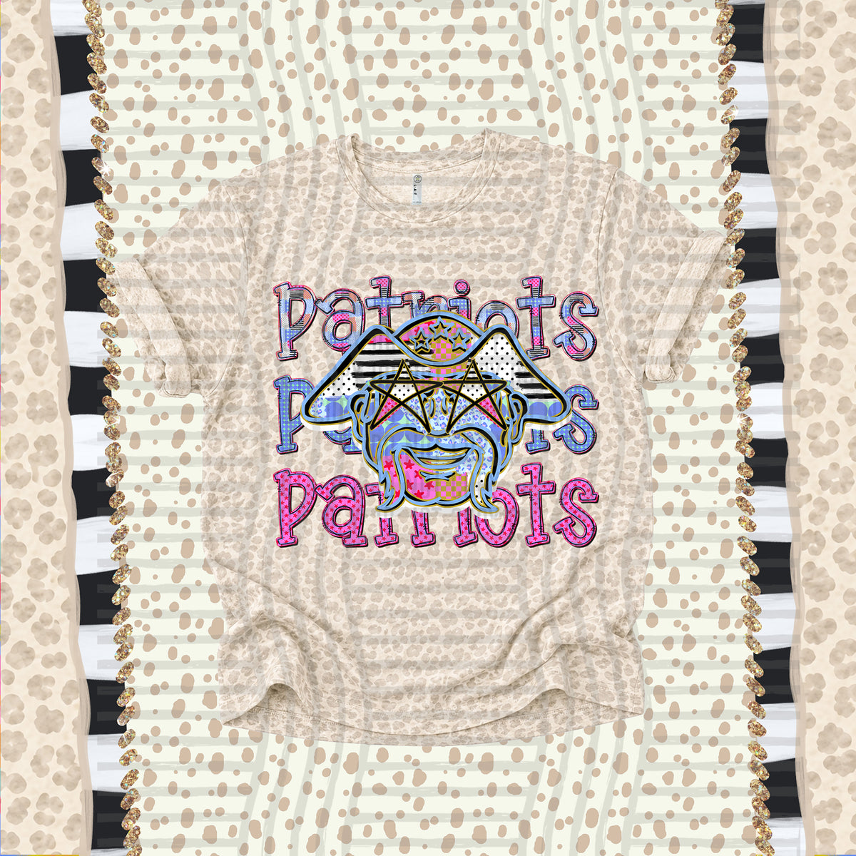 Patriots-Dolly Doodle Print (Caplinger) DTF Transfer