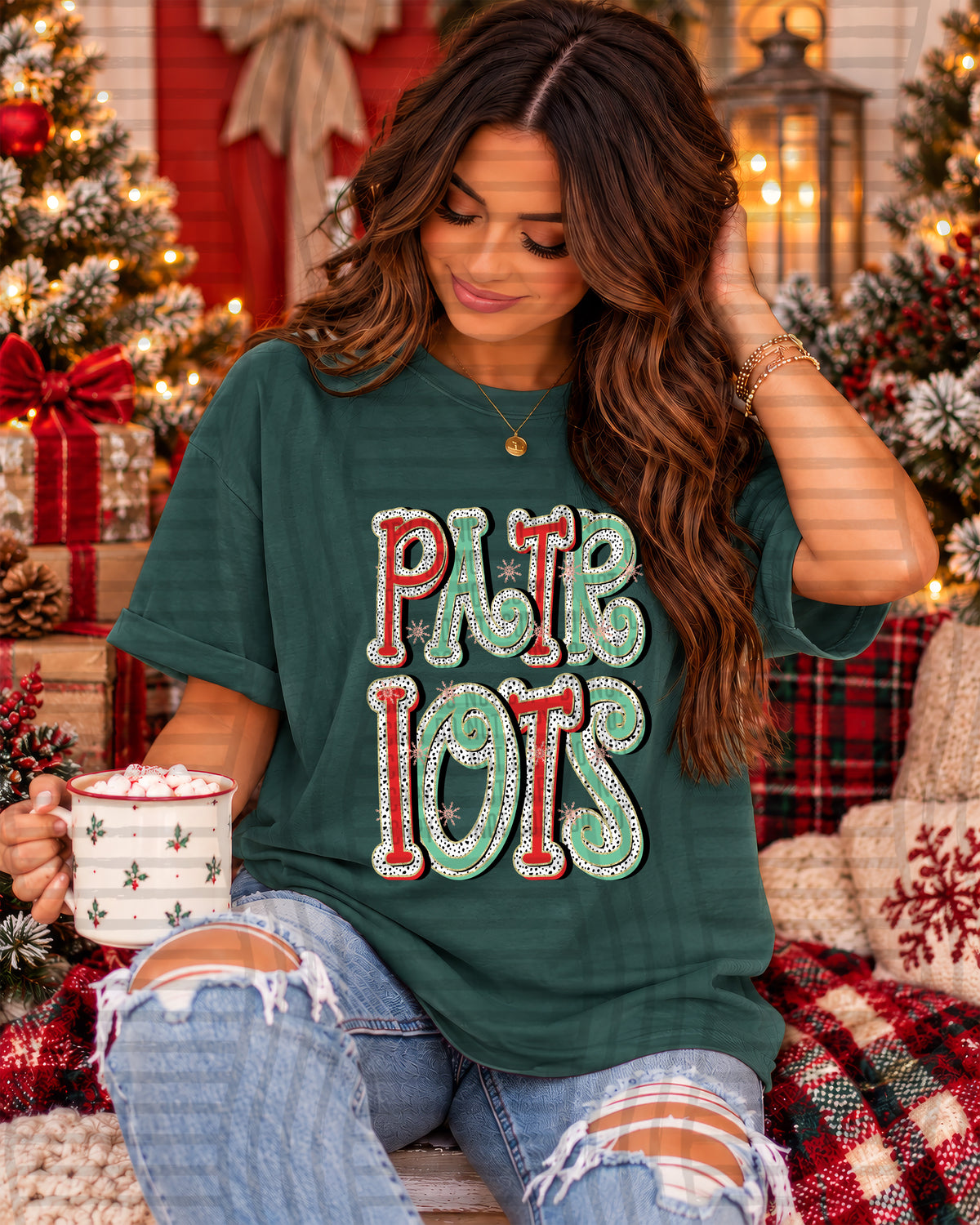 patriots merry dots (caplinger) DTF Transfer