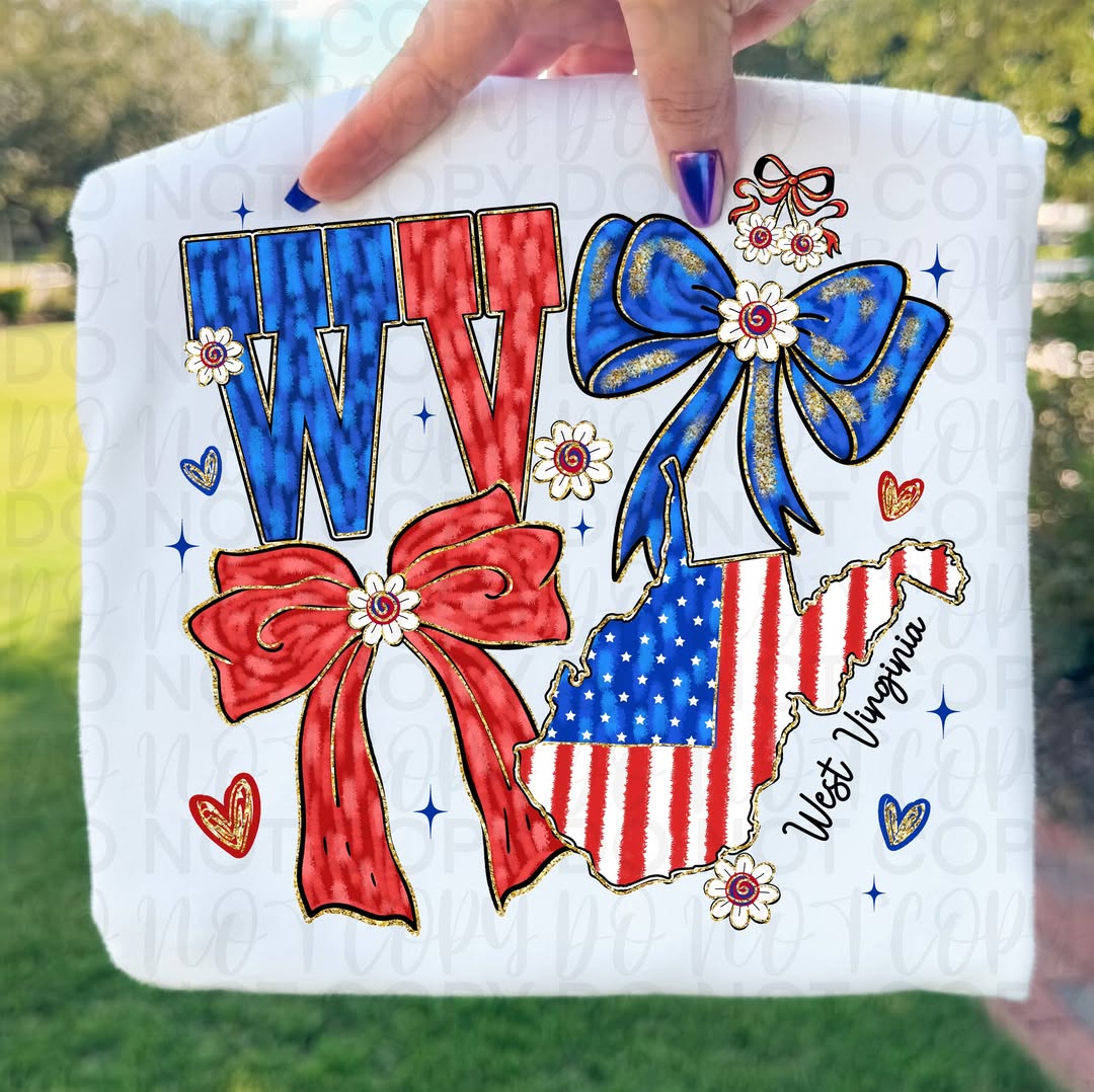 Patriotic West Virginia (UAC) DTF Transfer
