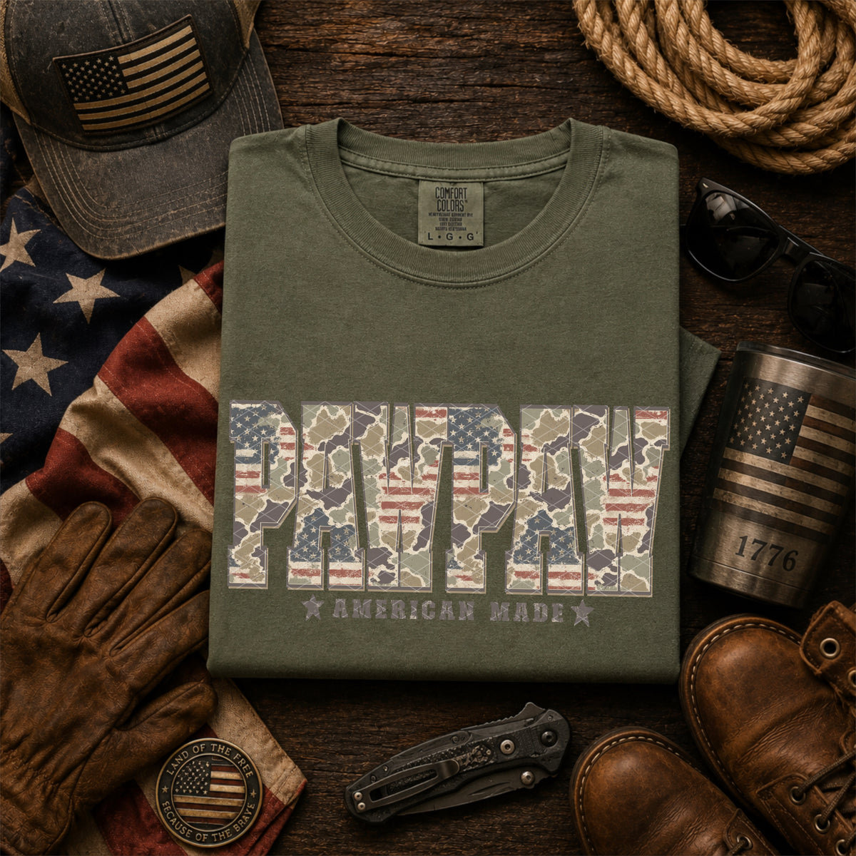 Pawpaw American made camo (SDD) DTF Transfer