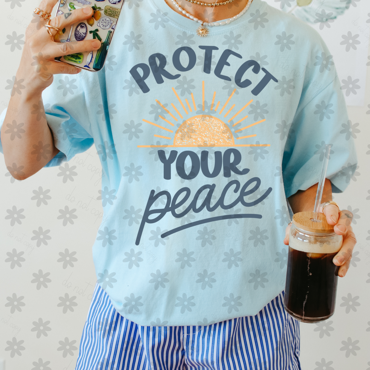 Protect your peace sun (Dyed) DTF Transfer
