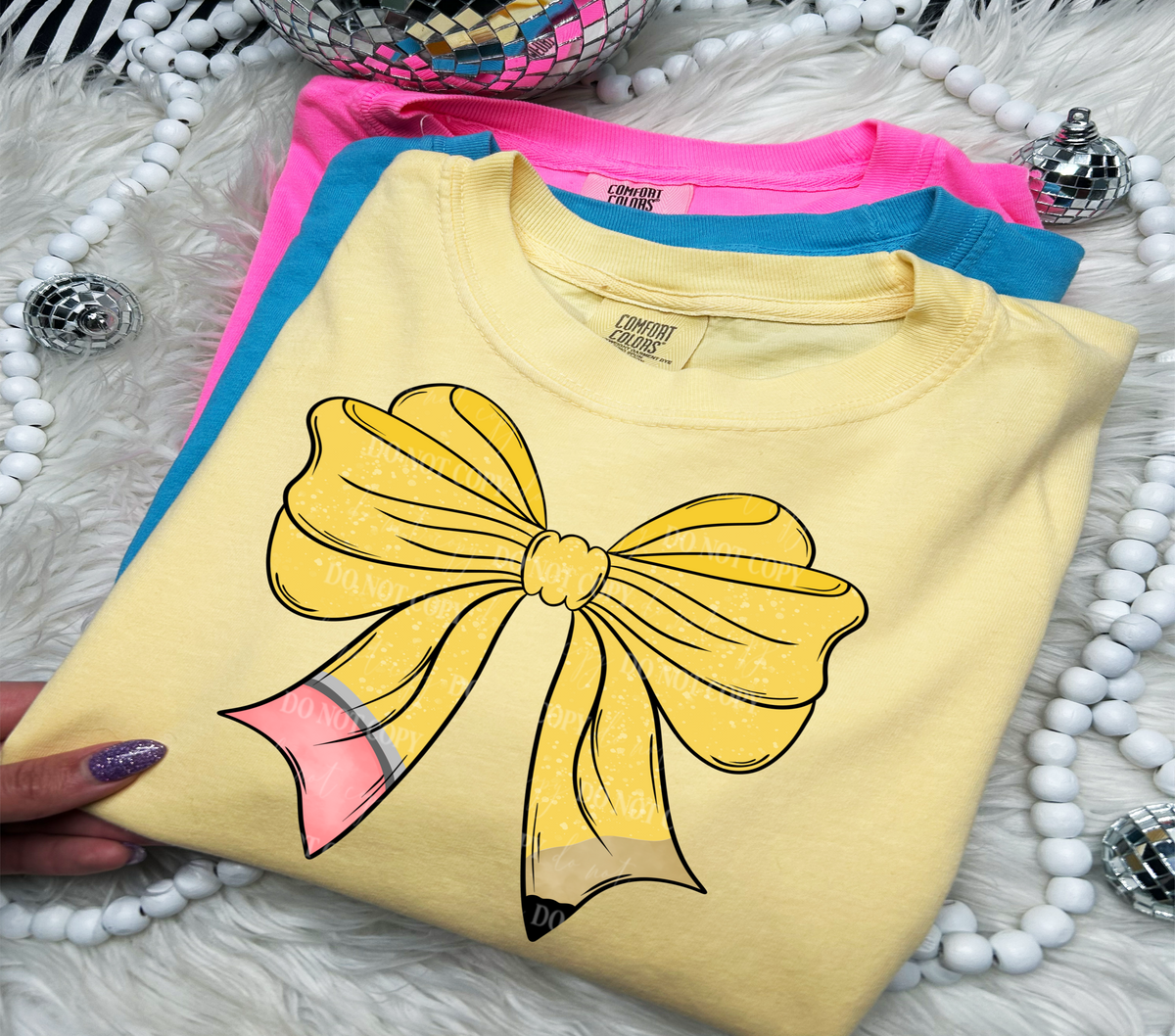 Pencil Bow (Linda) 102156 DTF transfer