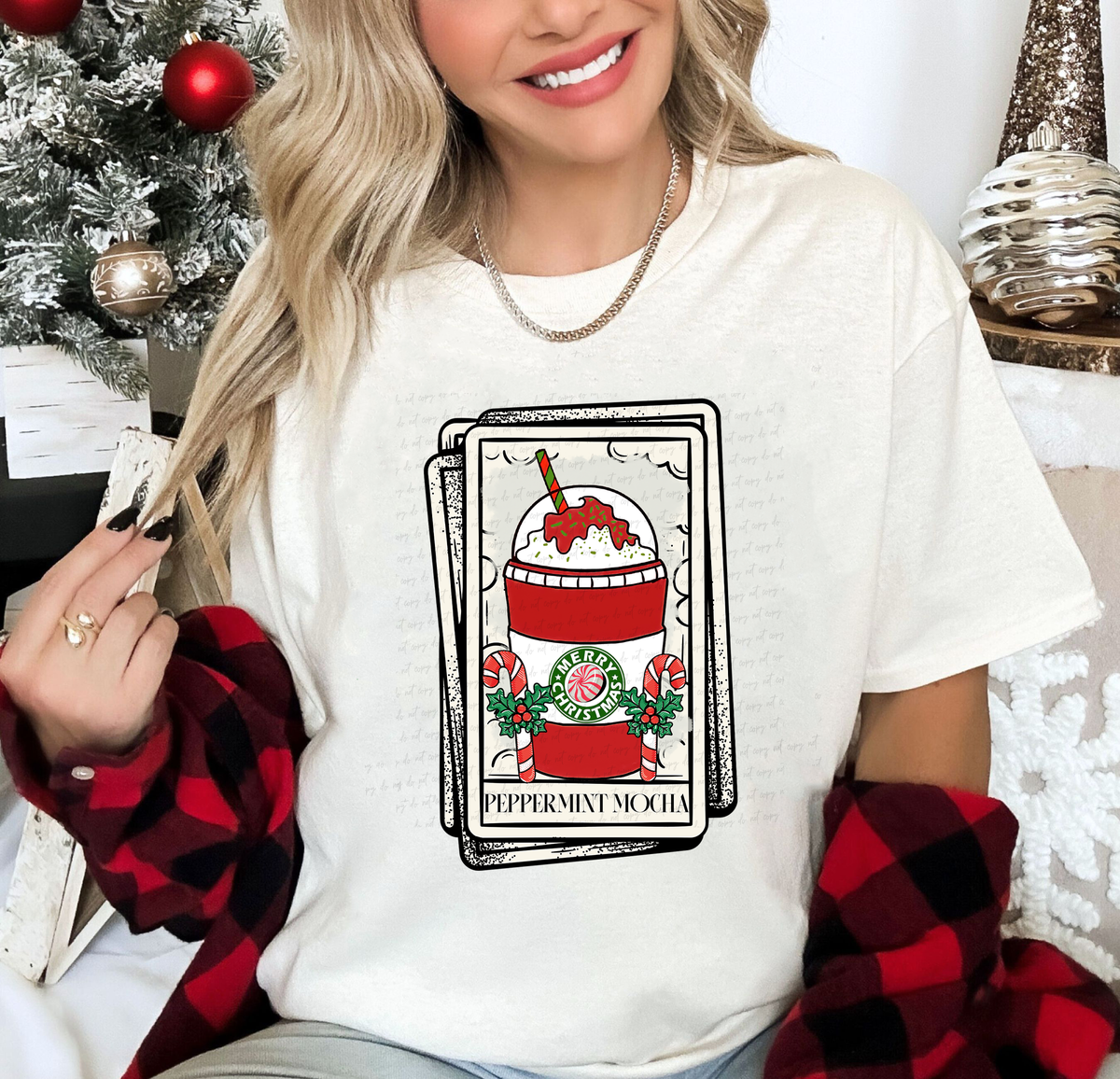 Peppermint Mocha Tarot Card 115069 DTF Transfer