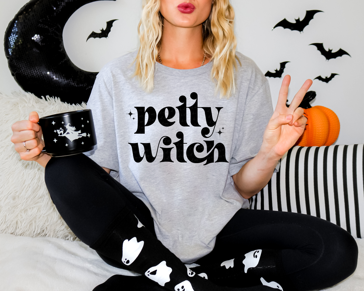 Petty Witch Black Font 114732 DTF transfer