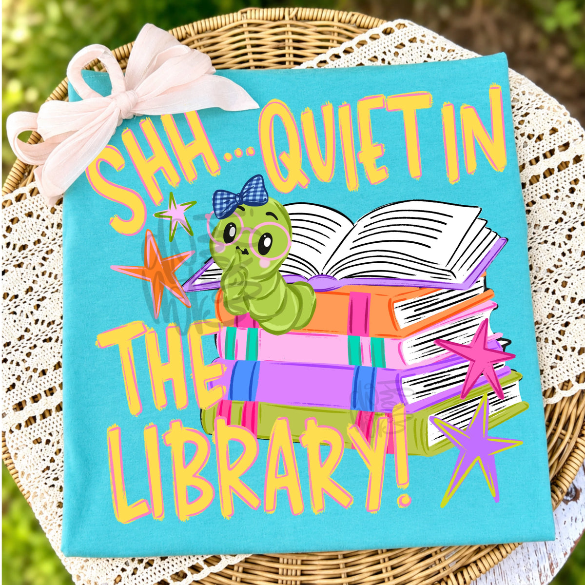 Shh quiet in the library (Craft) DTF Transfer