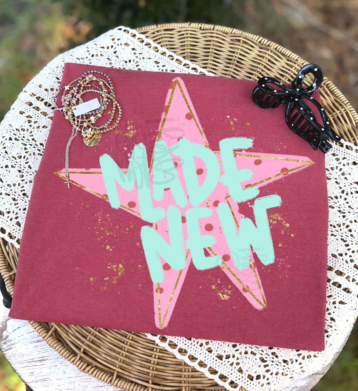 Made new pink star (Craft) DTF Transfer