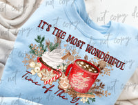 It's the most wonderful time of the year hot cocoa mugs 28446 DTF TRANSFER