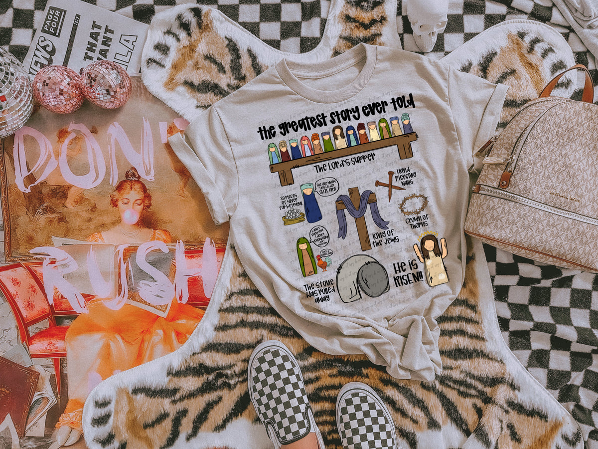 The greatest story ever told collage 23241 DTF transfer