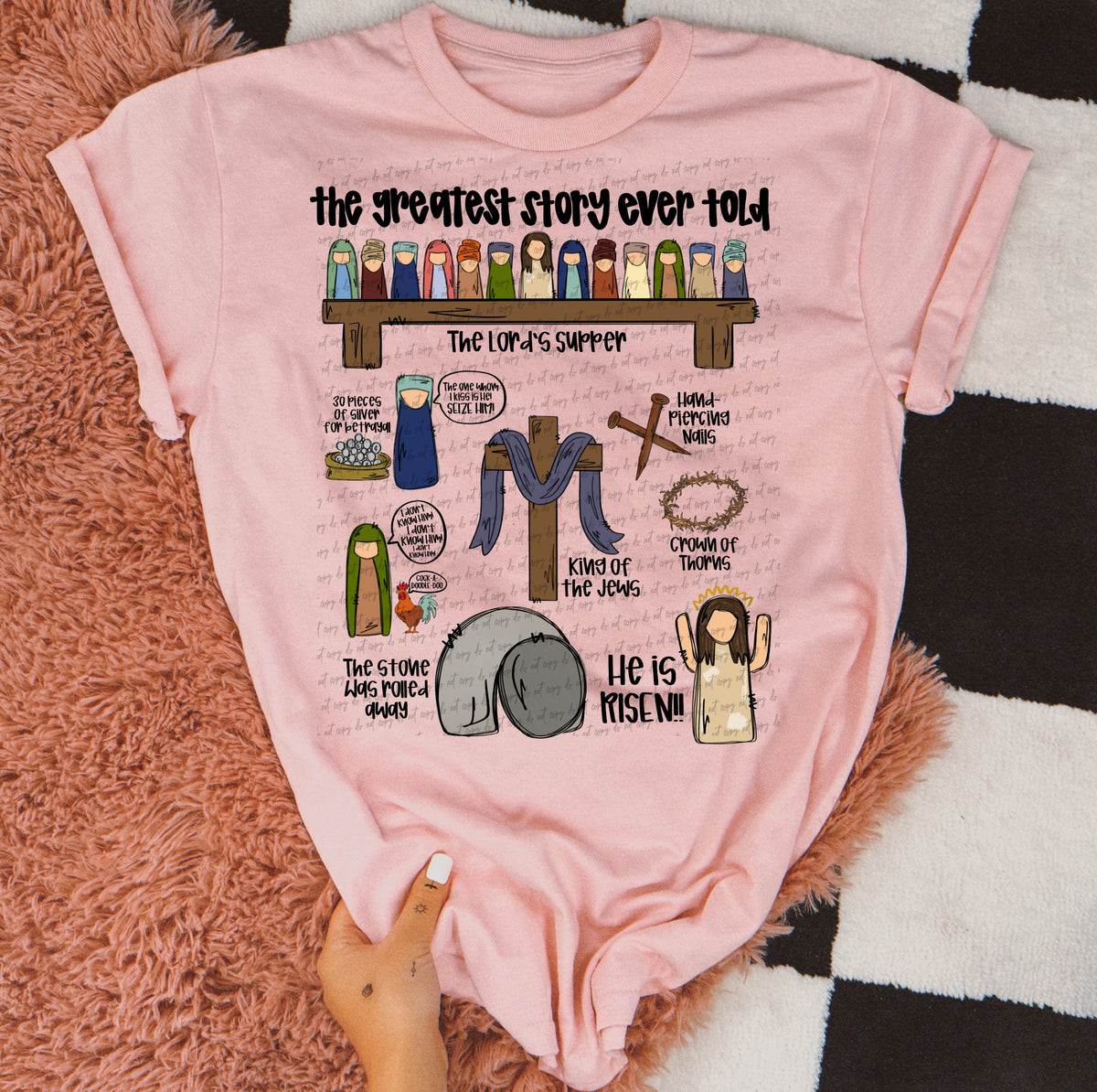 The greatest story ever told collage 23241 DTF transfer