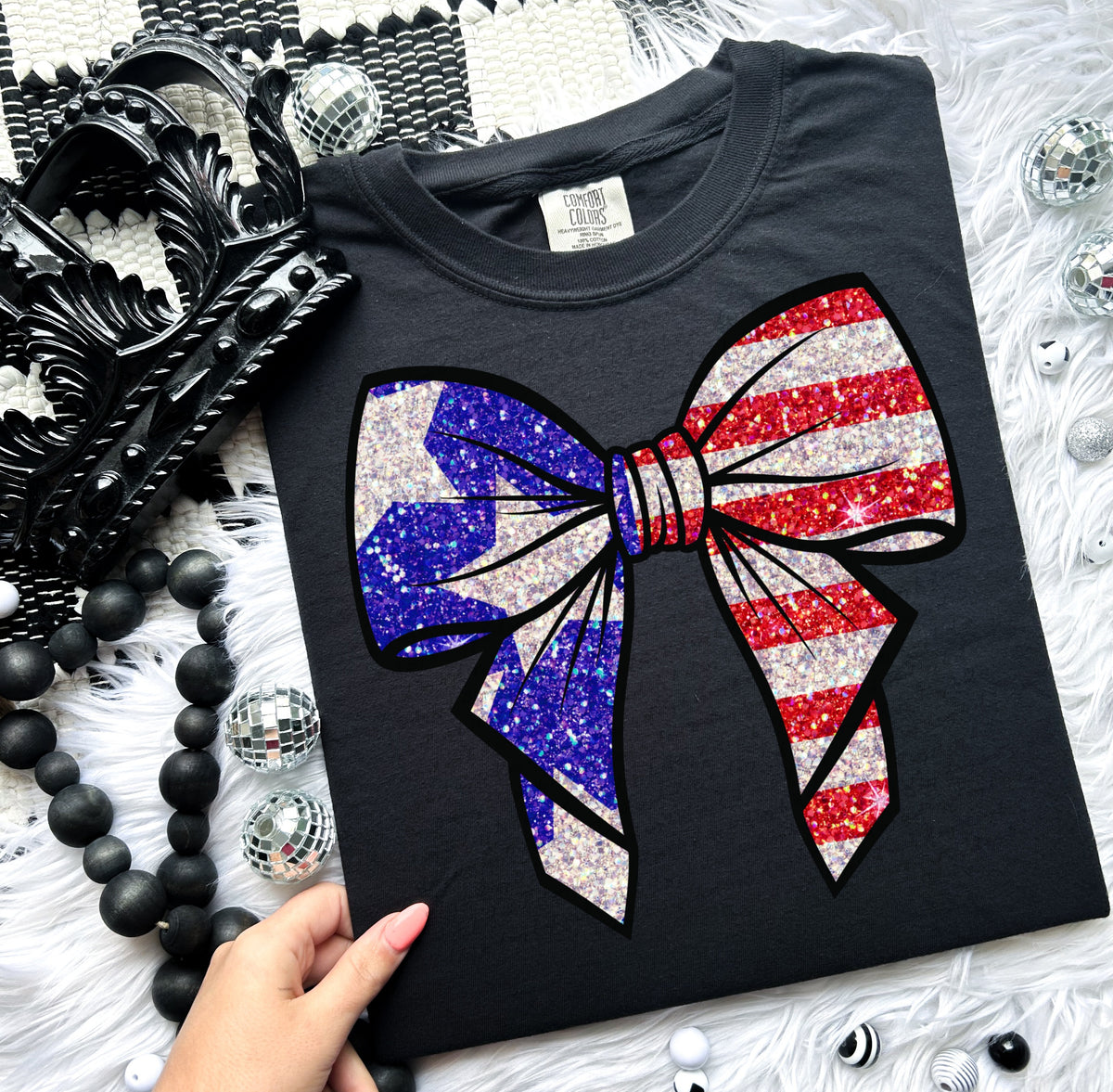 Patriotic bow 25437 DTF transfer