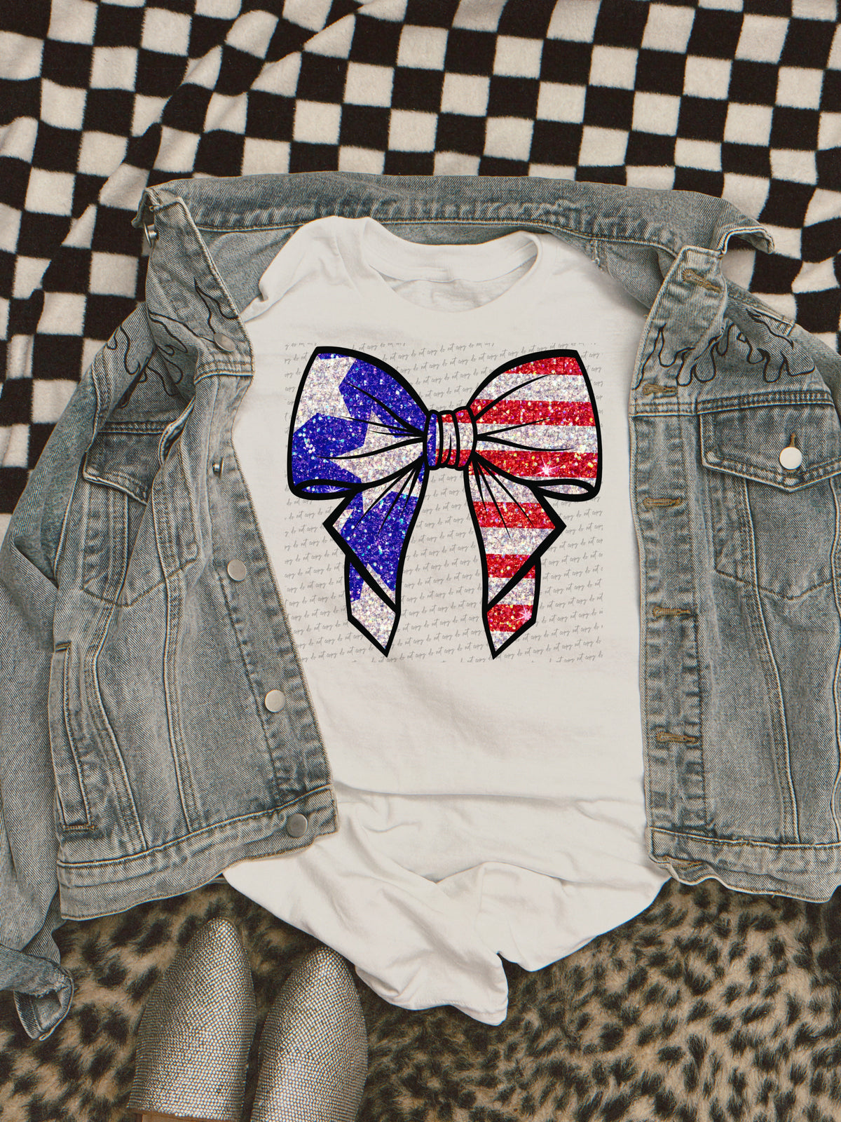 Patriotic bow 25437 DTF transfer