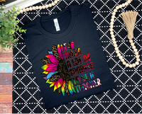 It takes a lot of sparkle to be a teacher (faux glitter half sunflower) 13446 DTF transfer