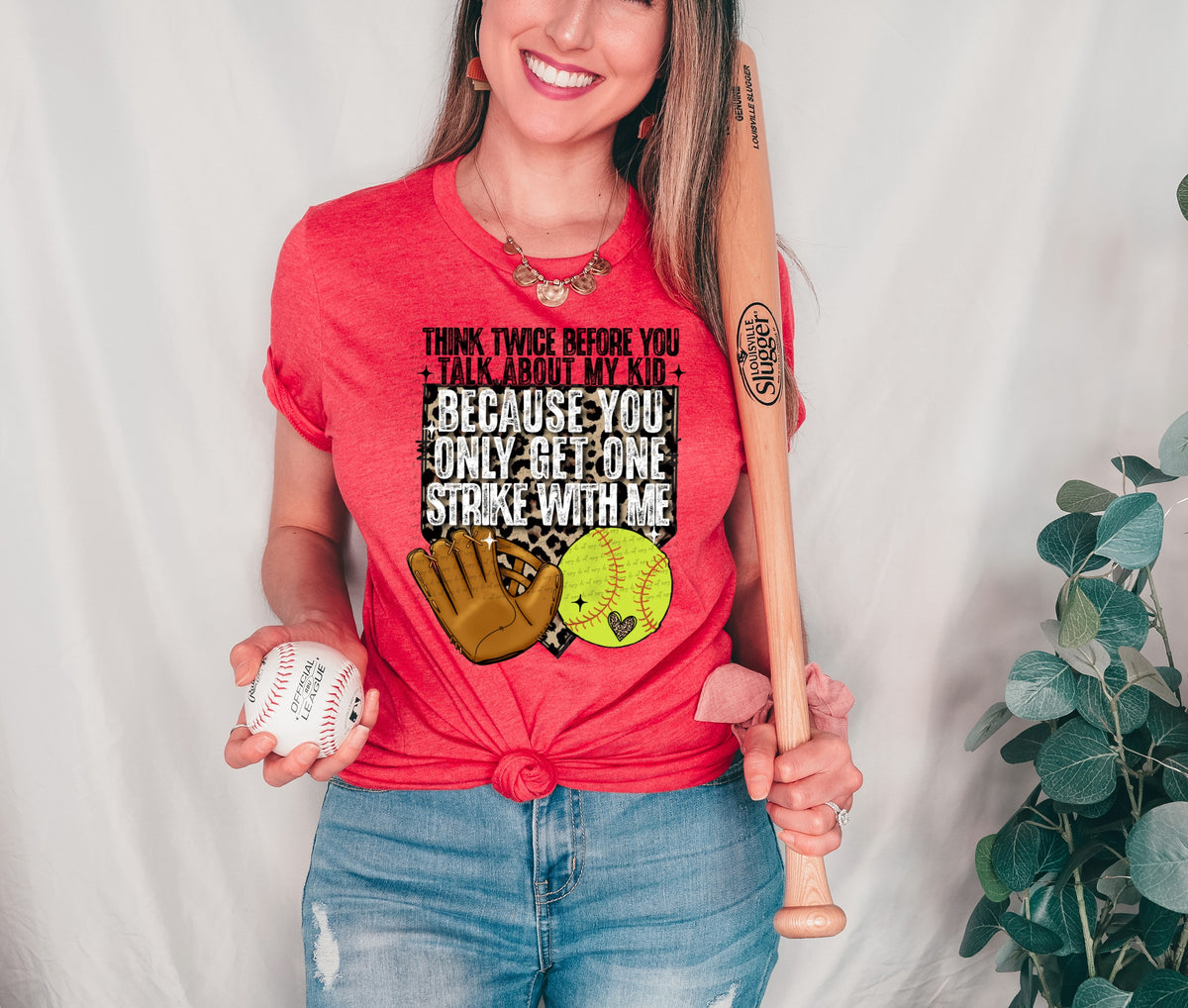 Think twice before you talk about my kid SOFTBALL (kpi) DTF transfer