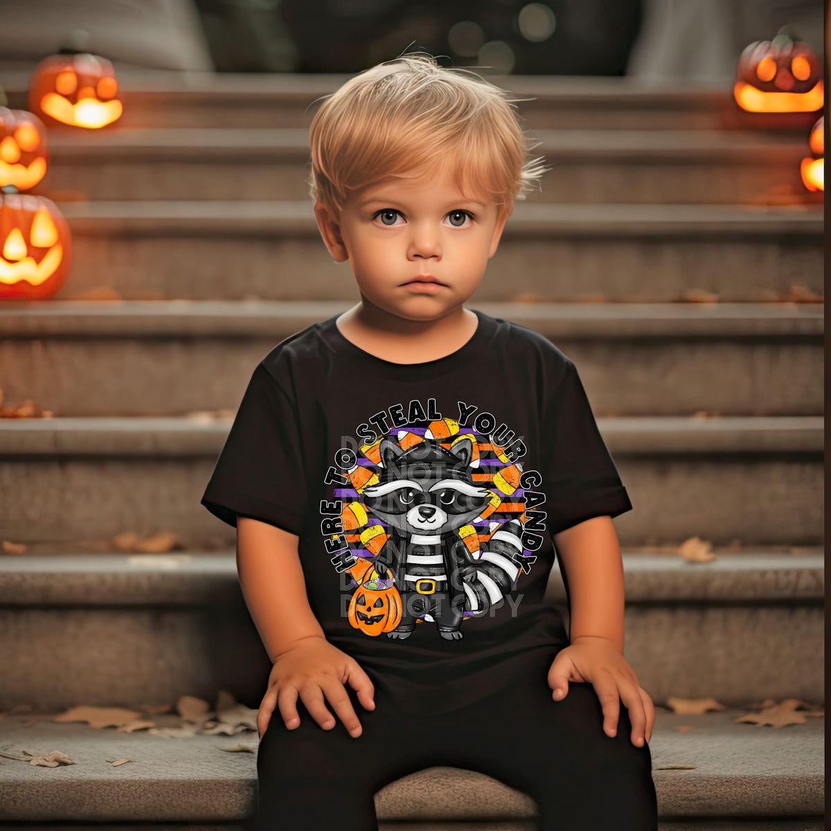 Here to steal your candy circle DTF transfer