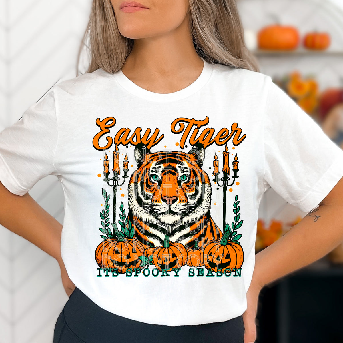 Easy tiger it's spooky season 68444 DTF transfer