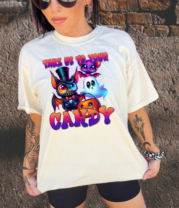 Take us to your candy DTF transfer