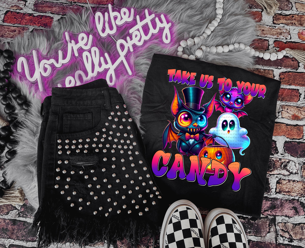 Take us to your candy DTF transfer