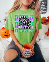 Beetlejuice stacked purple and green 45768 DTF transfer