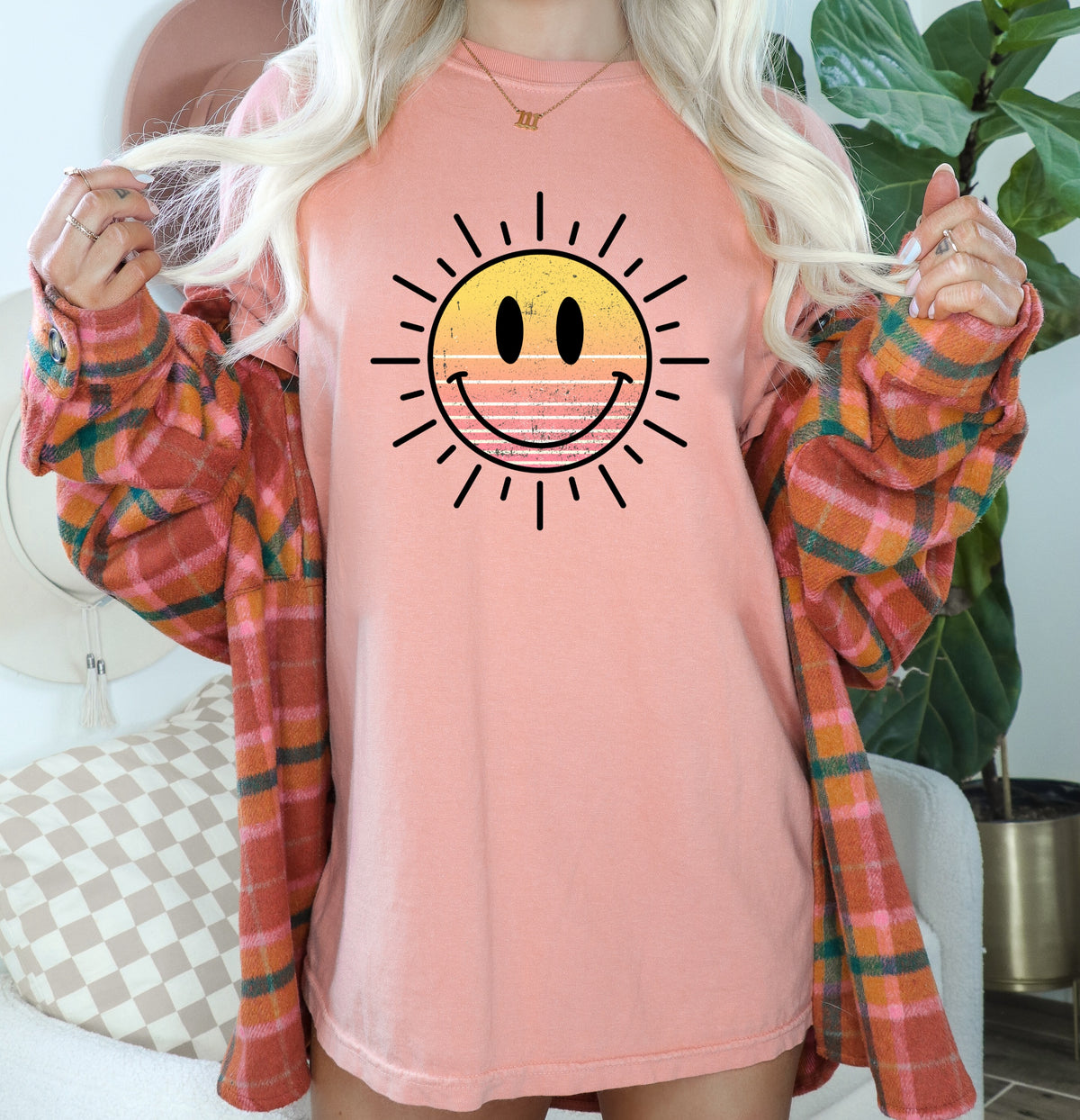 Sunshine happy face DTF TRANSFER