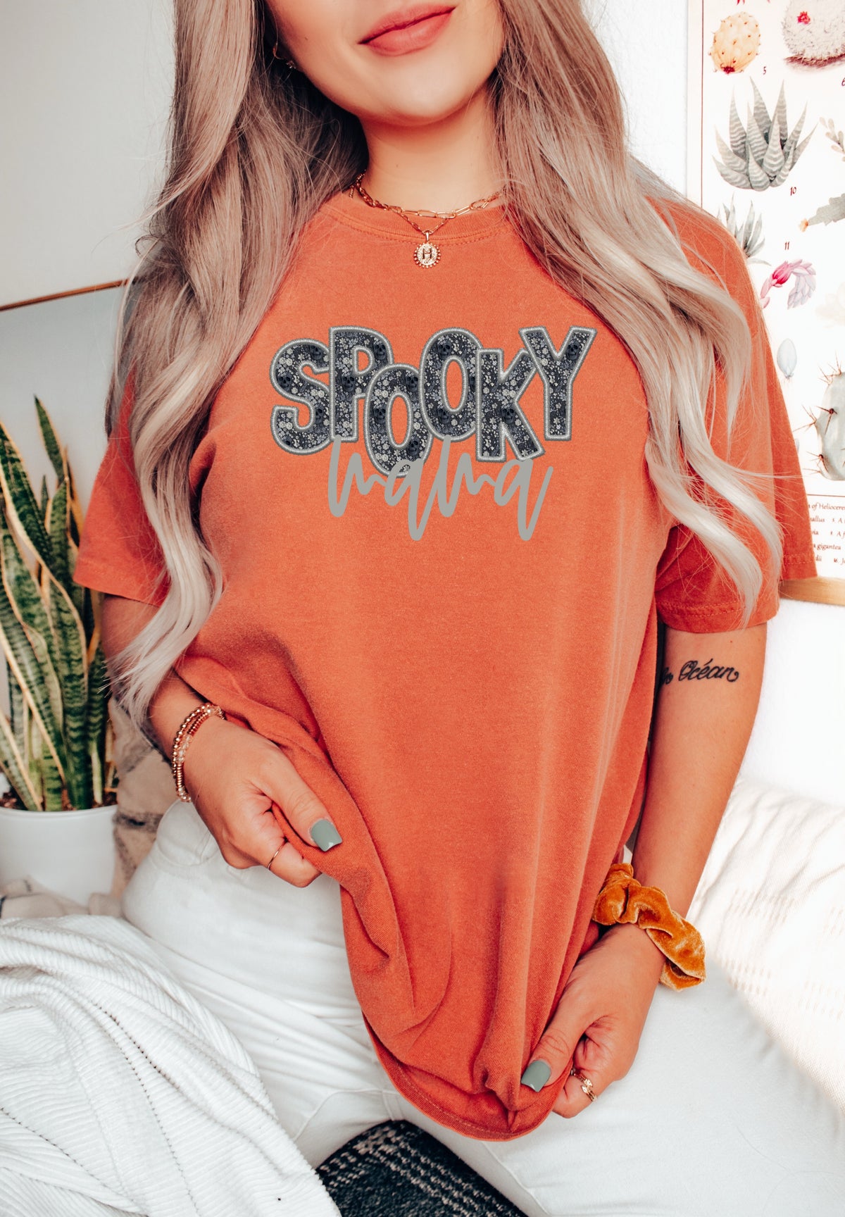 Spooky Mama skellies faux DTF transfer