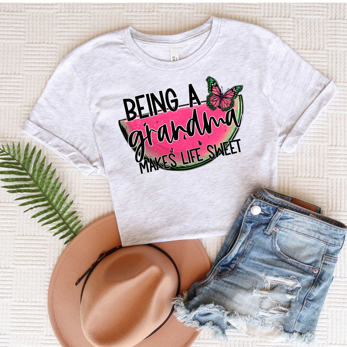 Being a grandma makes life sweet watermelon DTF TRANSFER