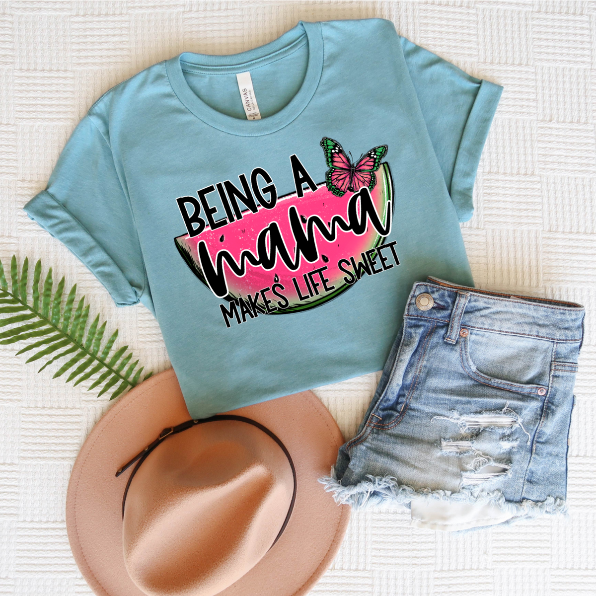 Being a mama makes life sweet watermelon DTF TRANSFER