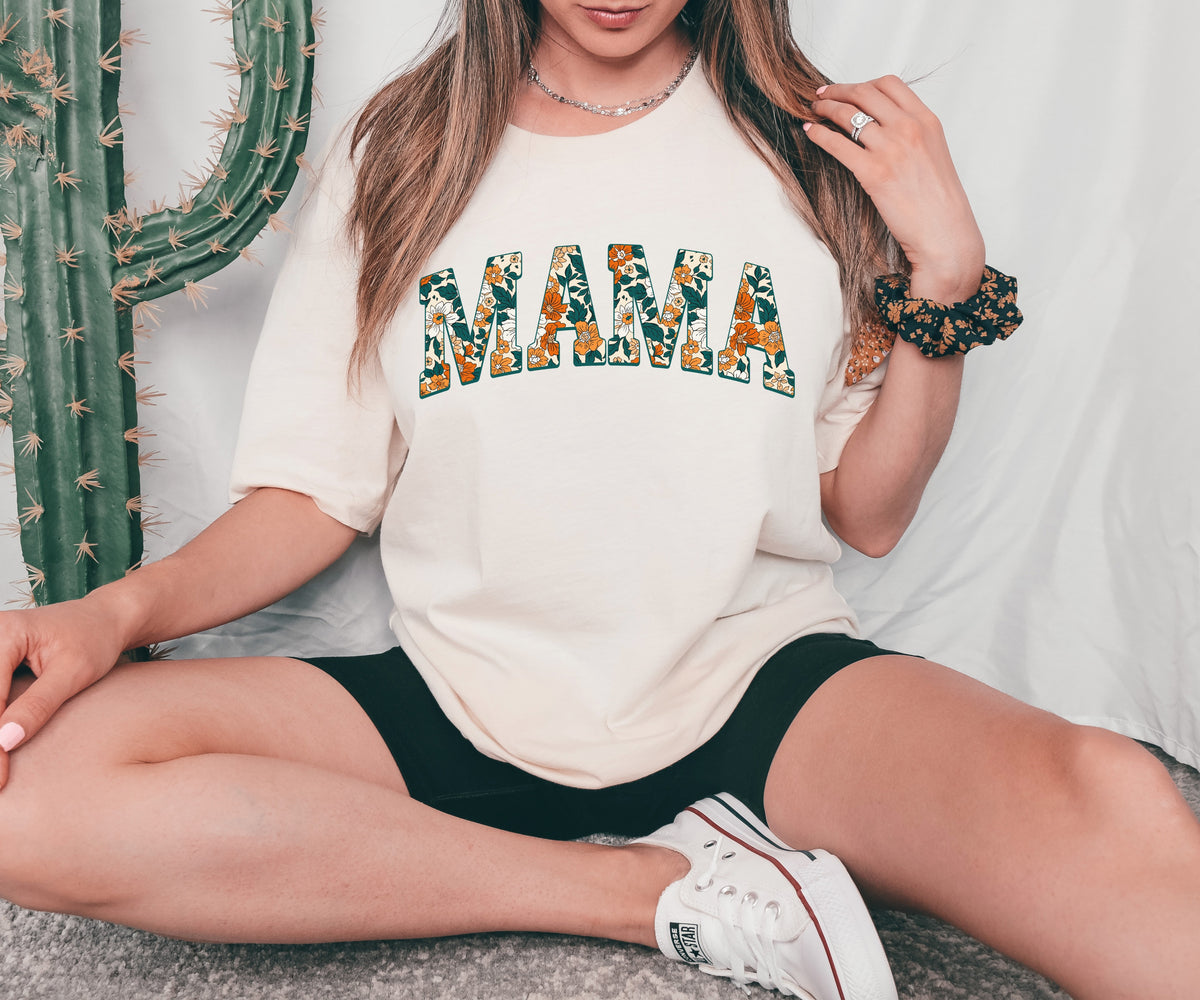 Fall mama faux embrodiery style DTF transfer