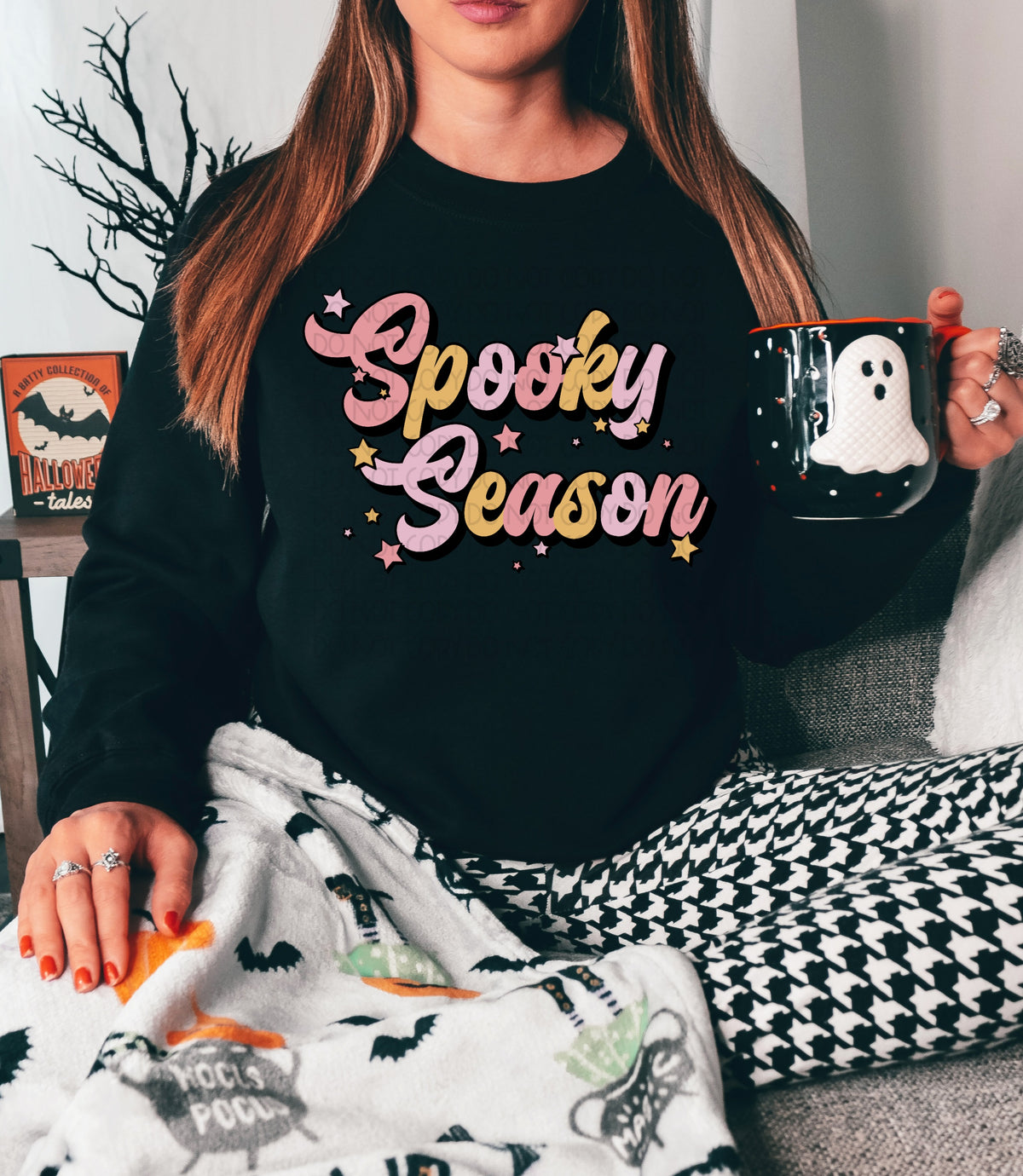 Spooky season groovy stars 2724 DTF TRANSFER