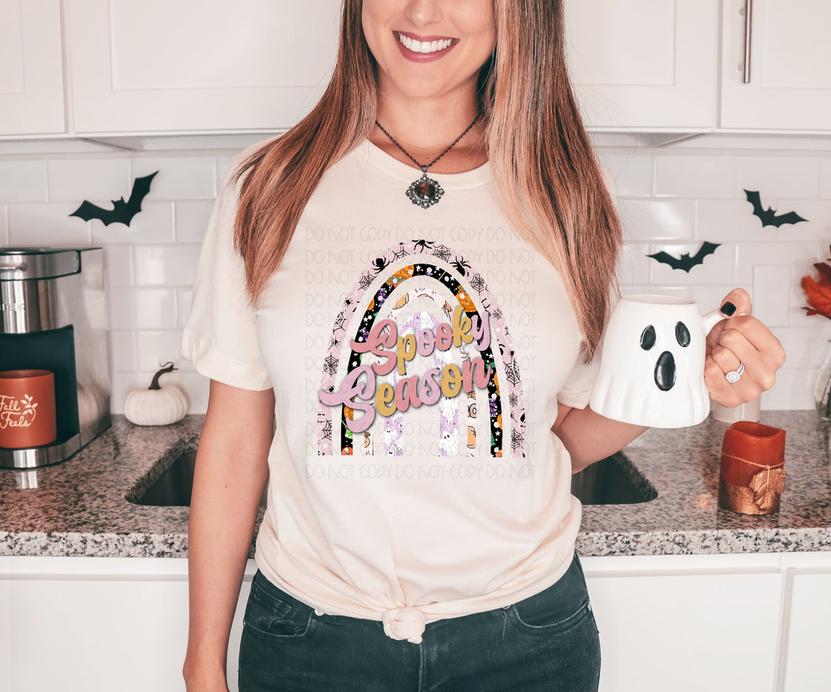 Spook season rainbow retro 2740 DTF TRANSFER