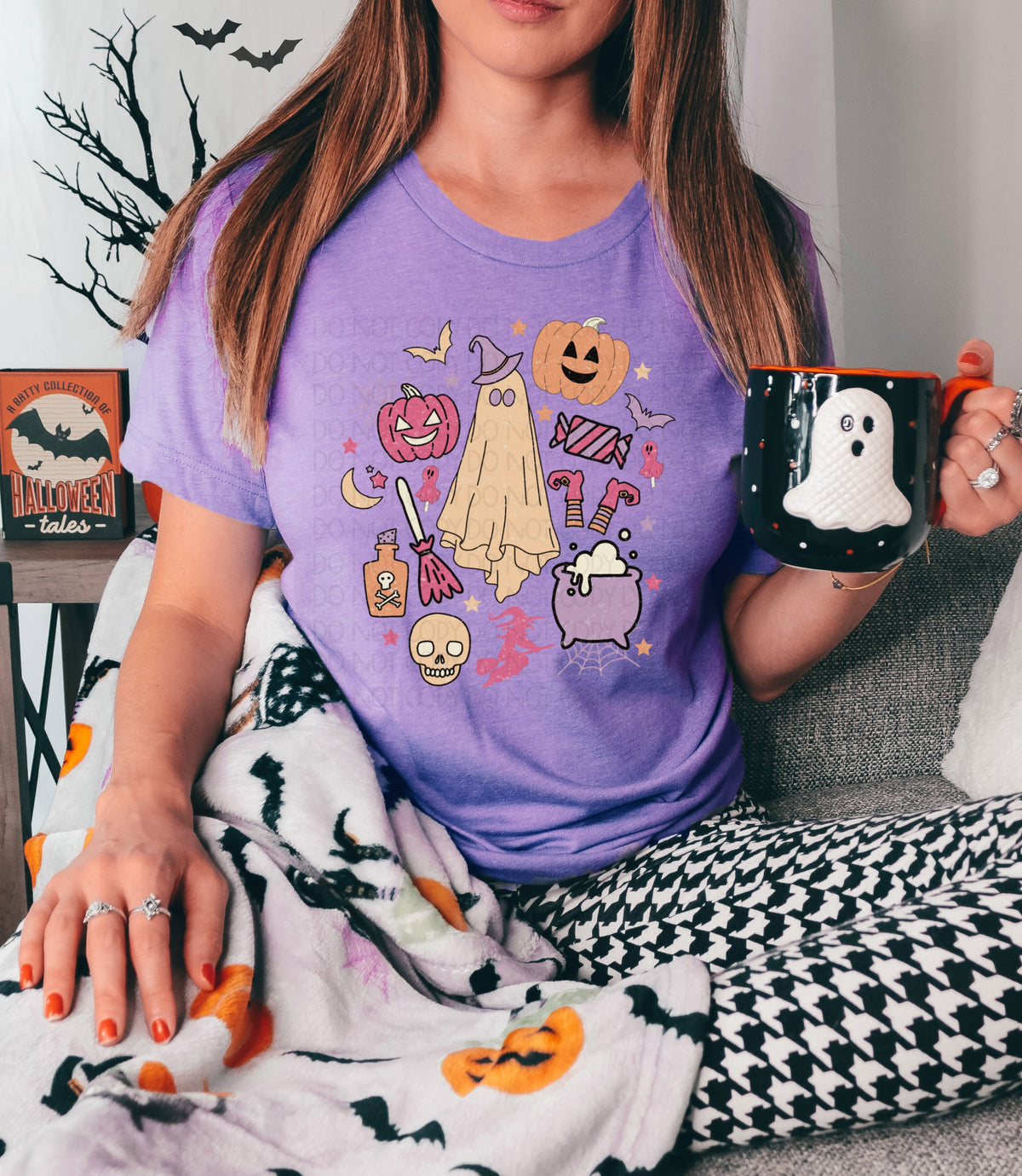 Groovy ghost witch collage 2742 DTF TRANSFER